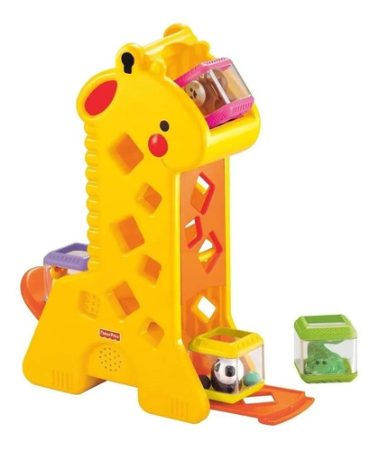 Brinquedo Girafa Com Blocos Peek A Blocks Fisherprice Mattel