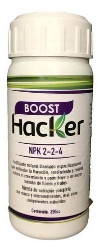 Boost Hacker Fertilizante Indoor Concentrado 250cc