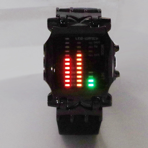 Imagen 8 de 10 de Reloj Binario Con Pantalla Digital Led Colorida