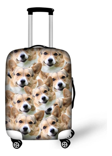 Fundas Protectoras De Maleta Elástica Diseñpo De Perro Corgi