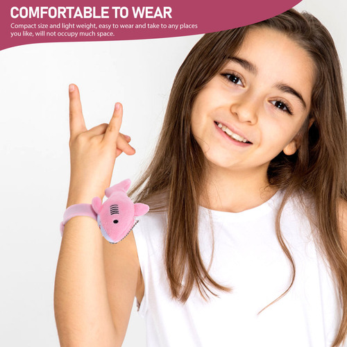 Pulsera De Peluche Con Forma De Tiburón De Peluche, 2 Unidad
