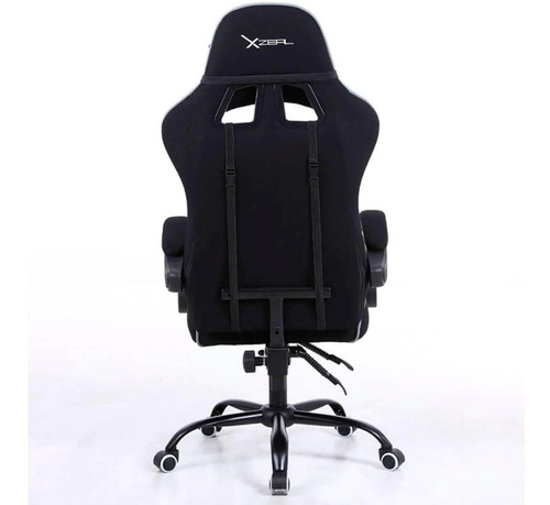 Imagen 6 de 8 de Silla de escritorio Xzeal XZ20 gamer ergonómica negra y blanca