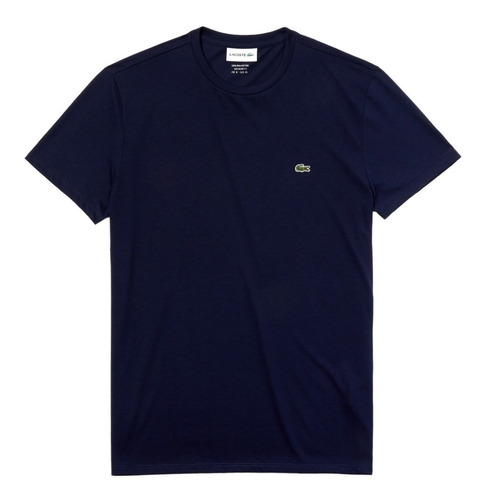 Remera Hombre Lacoste Basica Pima O Regular Azul