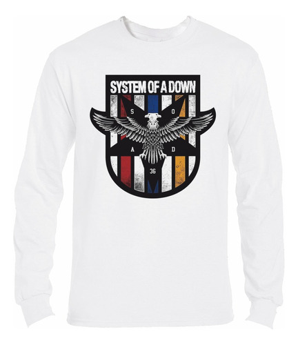 Polera Ml System Of A Down Logo Aguila Rock Abominatron