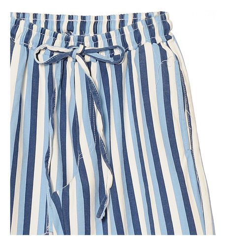 Pantalon Palazzo Tiro Medio Mujer Con Elastico Infoestilos