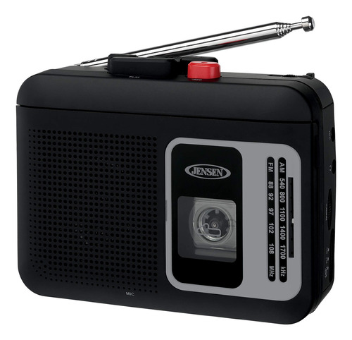 Jensen Mcr-75 - Reproductor De Cassette De Radio Am/fm Portt