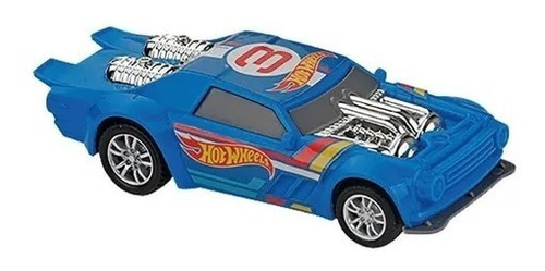 Hot Wheels Vehiculo Fast Racer Pullback 13 Cm - Azul - 72190