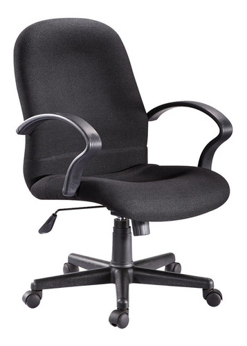 Sillón Ads, Ejecutivo Valantino Medio Reclinable Tapiz Negro