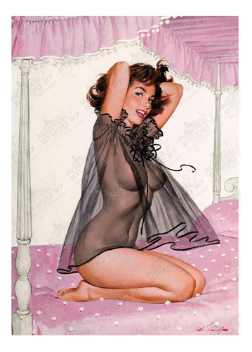 Póster Decorativo Arte Pin Up - Belleza Americana 1920s