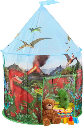 Carpa Casita Para Nenes Castillo Dinosaurios 105 X 105x125cm