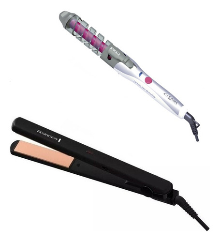 Combo Planchita Pelo Remington S1005 Ceramic+ Buclera Rizado