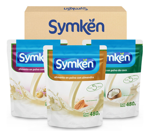 3-pack Mix Leches Especiales En Polvo  | Bolsa 480g | Symken
