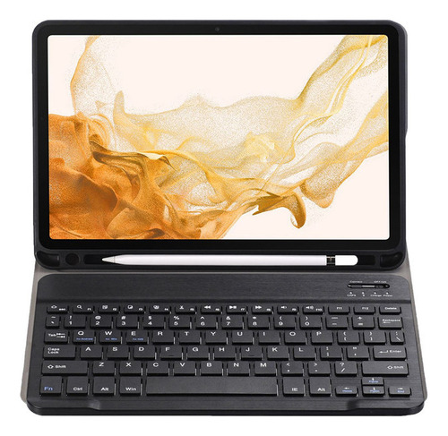 Capa, Teclado Para Galaxy Tab S6 Lite 10.4 Sm-p619-bk