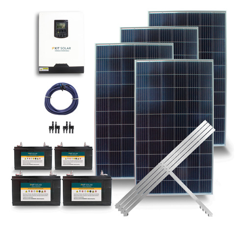 Kit Solar Completo Con Paneles 4x270 Energia Para Casas 3s 