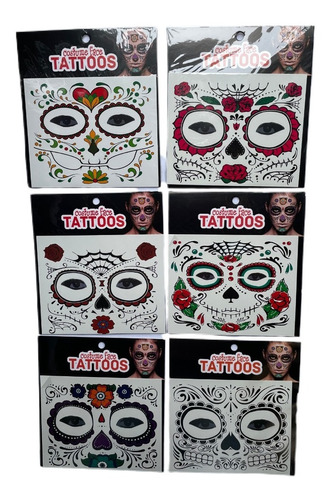 12 Tatuajes Catrina Catrin Cara Disfraz Halloween Coco