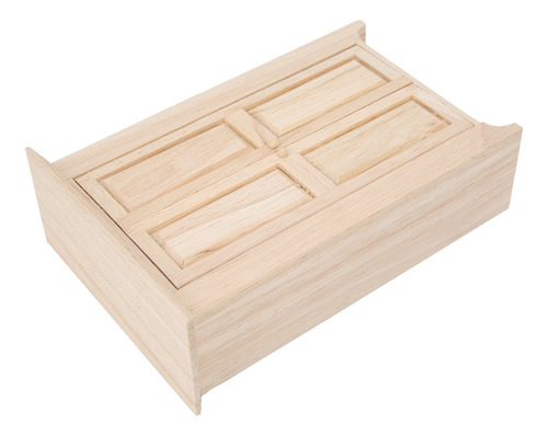 Armario De Madera En Miniatura 1:12 Muebles Simulados De Cas