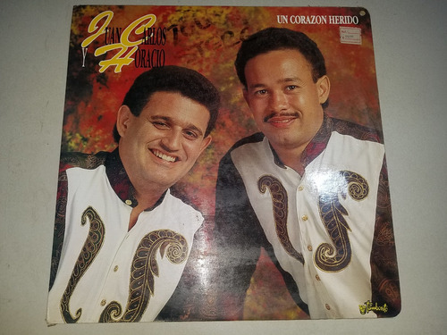 Lp Vinilo Juan Carlos Y Horacio Un Corazon Herido Vallenato 