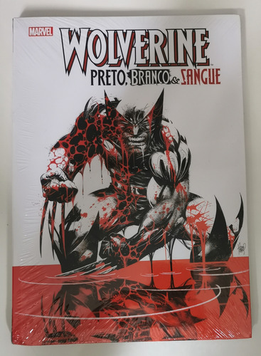 Wolverine Preto, Branco E Sangue - Adam Kubert - Panini - Lacrado - 2021