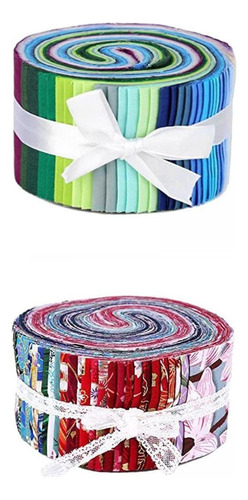 72 Tiras De Tela De 6,3 Cm Para Acolchado, Estampado Floral,