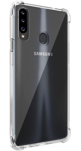 Carcasa Para Samsung A20s Transparente Cofolk + Hidrogel