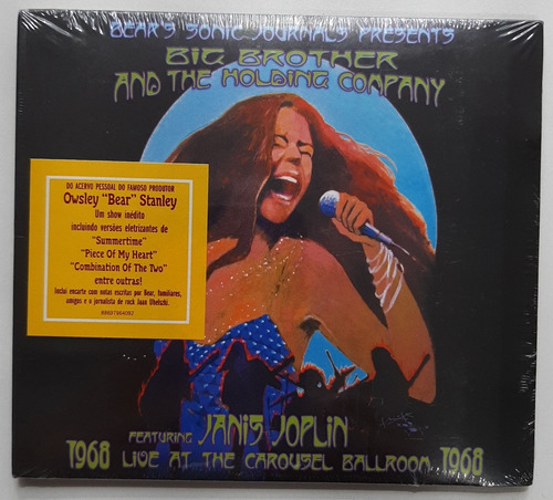 Cd Janis Joplin Big Brother Company 1968 Live (2012) Lacrado