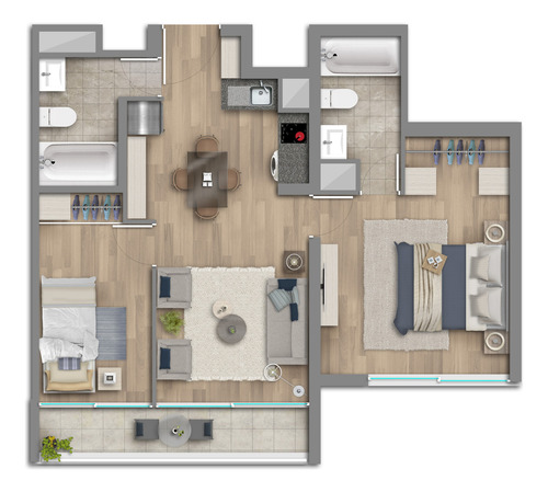 Edificio Morande Sur (1 Est.) Vista Sur Piso 7