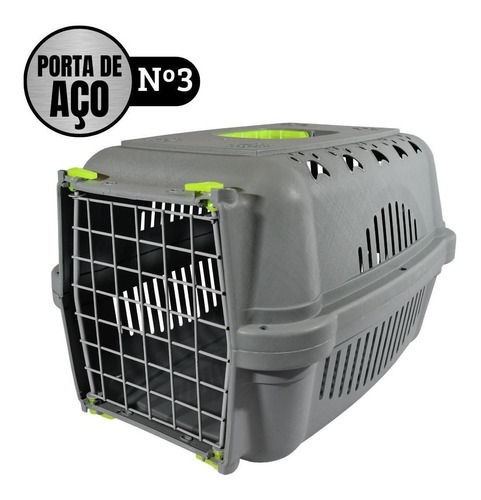  Durapet's caixa de transporte cães gatos durafalcon porta de aço nº3 cor neon verde