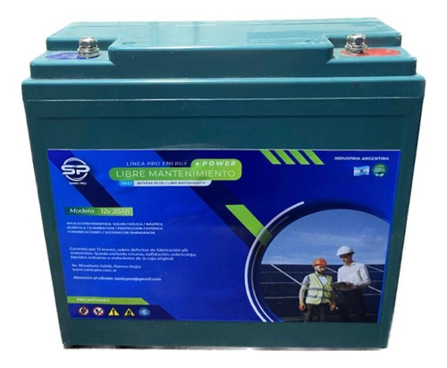 Bateria Solar 12v 20ah Gel Ciclo Profundo 20a Ups Nautico