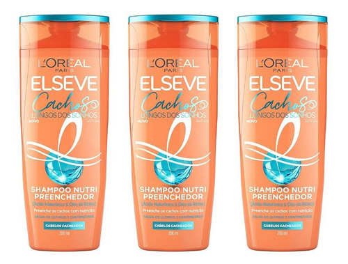 Shampoo Elseve 200ml Cachos Dos Sonhos - Kit Com 3un