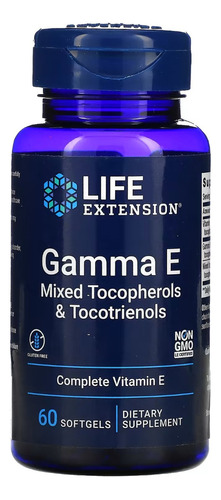 Tocoferoles y tocotrienoles Gamma E 60 cápsulas blandas Life Extension