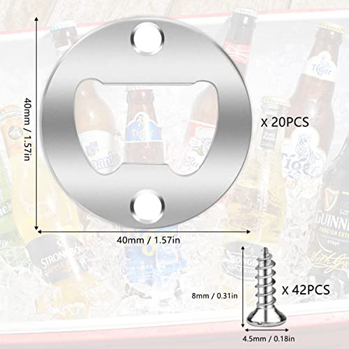 Juego De 20 Kits De Insertos Para Abrebotellas De Acero Inox