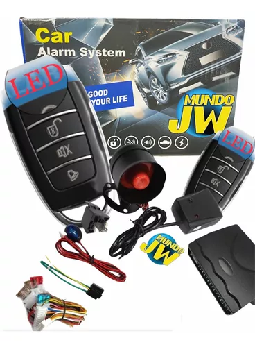 Alarma Para Auto 2 Controles Sirena Fuerte Sensor De Golpe