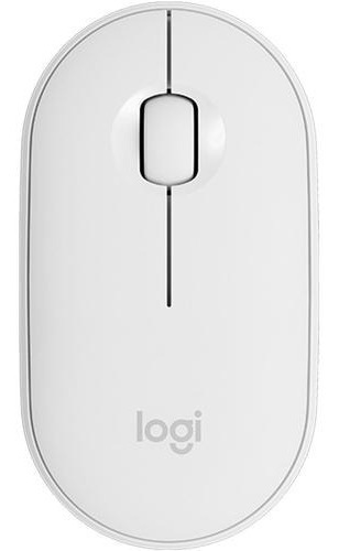 Mouse Logitech M350 Pebble Bluetooth Blanco