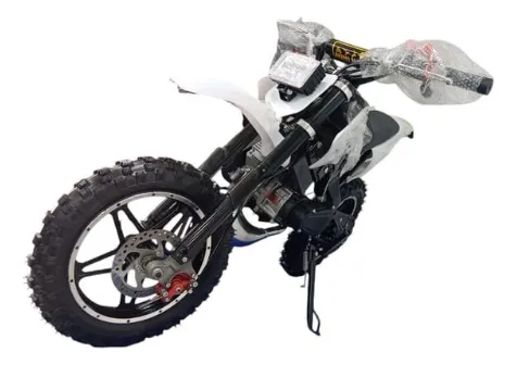 Moto Cross A Gasolina 2 Tiempos 60 Cc 2 Exostos Amarilla
