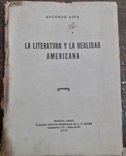 1268. La Literatura Y La Realidad Americana