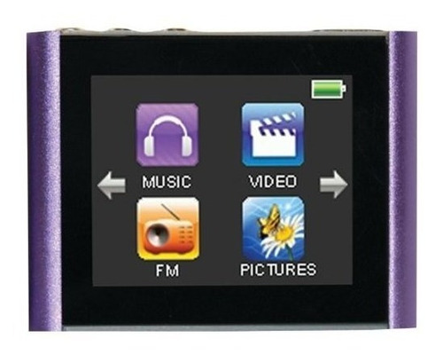 Eclipse Pantalla Tactil Mp4 Reproductor De Video Purpura