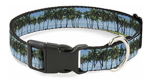 Buckle-down Cat Collar Breakaway Landscape Beach Palm Trees 