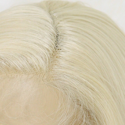 Peluca De Cabello Ondeado Rubio C/redecilla 13*4*1