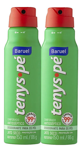 Talco Tenys Pé Baruel Canforado Kit C/4