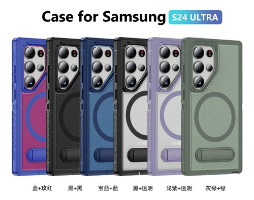Funda De Tpu Protector Con Soporte Antishock Case Color