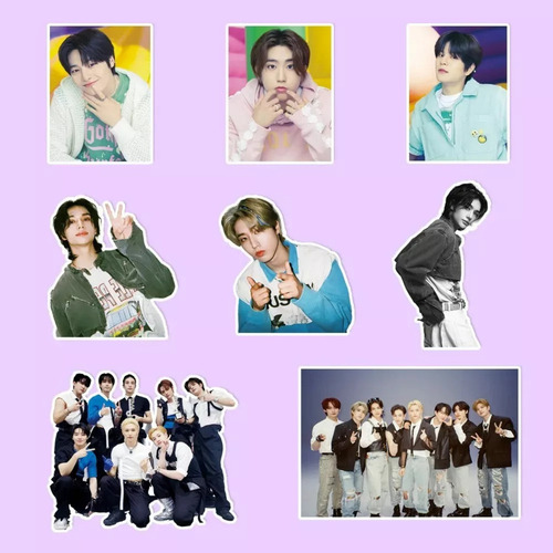 Stray Kids (110 Photocard + Sticker) Kit Pegatina + Lomocard