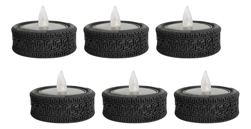 6 Piezas Led Velas Solares Velas Tealight Velas Luz Nocturna