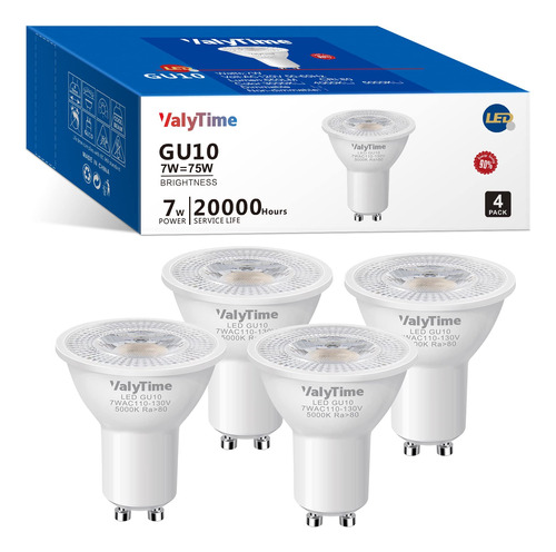 Valytime Bombillas Led Gu10 De 7 W (equivalente A 50 W -60 W