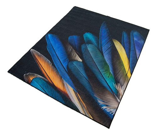 Tapete Sala Estilo Nórdico 200x160 Cm Suavidad Elegancia Ancho 100 cm Color Plumas 3D Diseño de la tela Plumas 3D Largo 200 cm