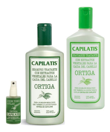  Anticaída Capilatis Ortiga Shampoo Enjuague Loción Frecuente