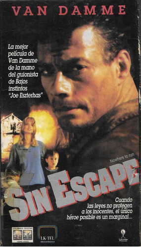 Sin Escape Vhs Jean-claude Van Damme Rosanna Arquette