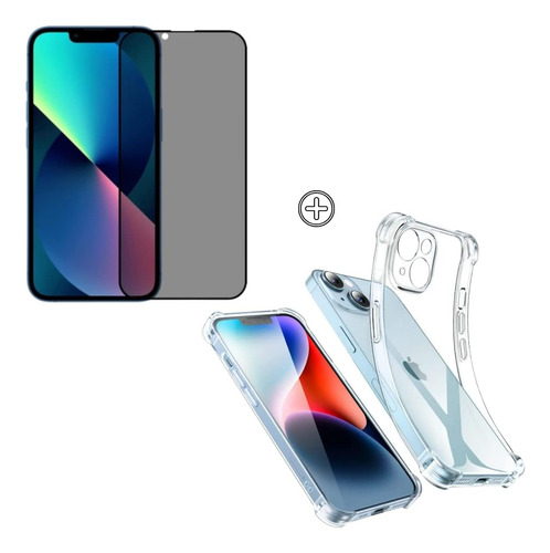 Película De Vidro Privacidade 3d Todos Modelos iPhone E Capa