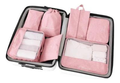 Kit Organizador De Ropa Y Equipaje 7 Piezas Premium Viajes