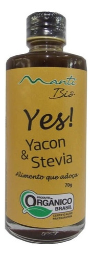 Adoçante Yes! - Yacon E Stevia Orgânica 70g - Mantí Biô