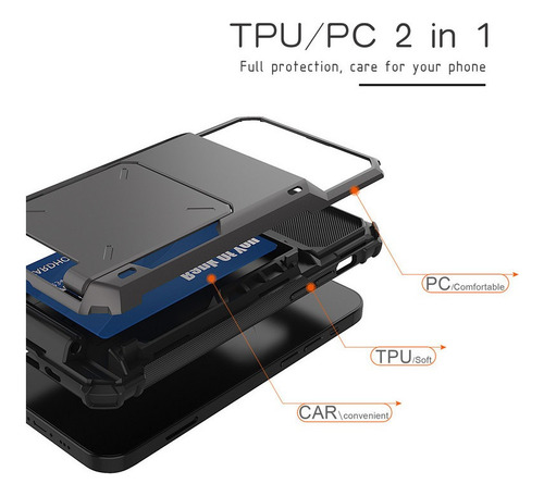 Capa Para Samsung Capinha Celular Case Com Slot Para Cartão